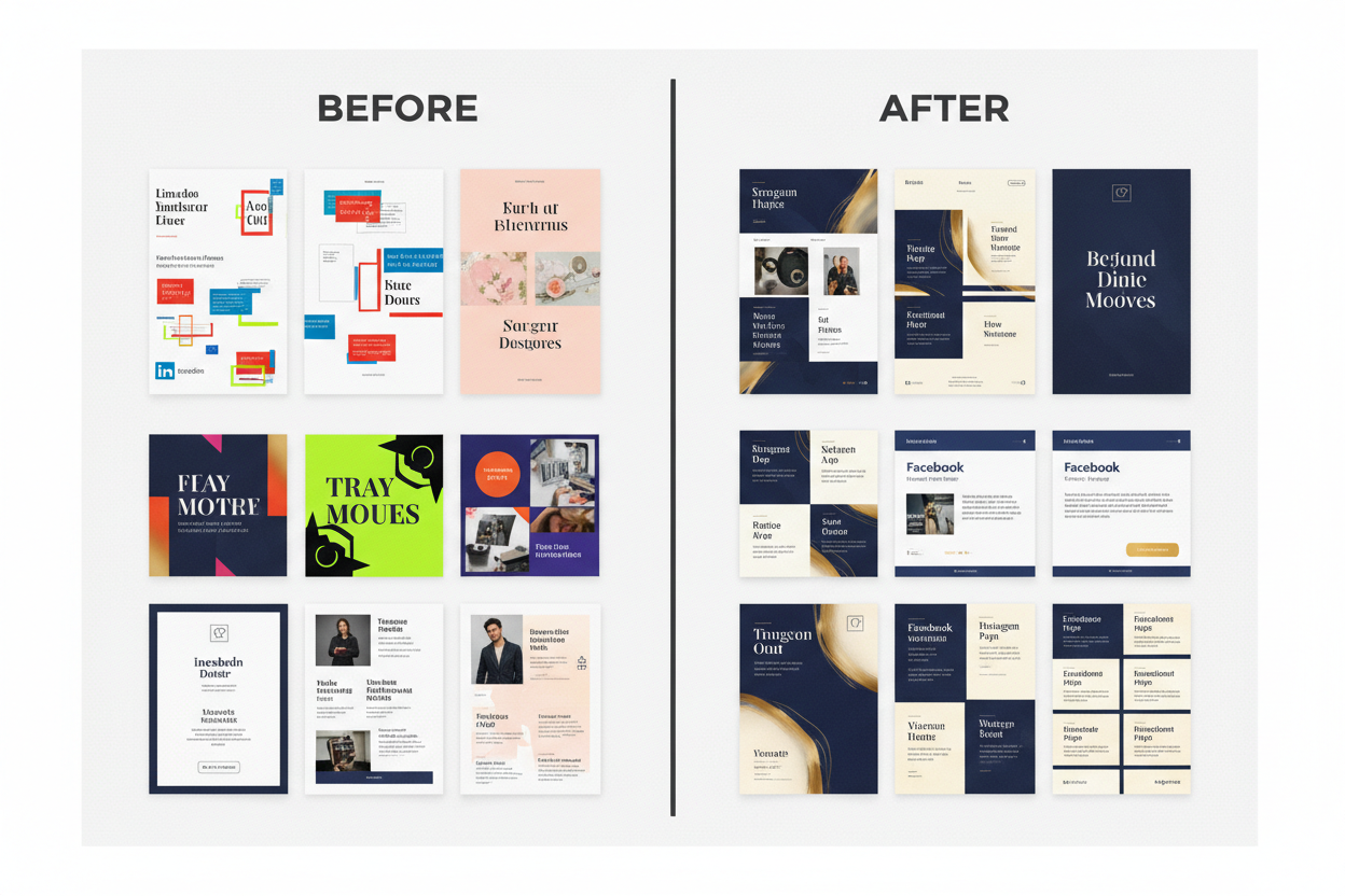 Social Visual Audit (Posts / Ads / Stories)