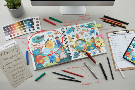Illustration & Book Visual QA (Visual Editor Pass)